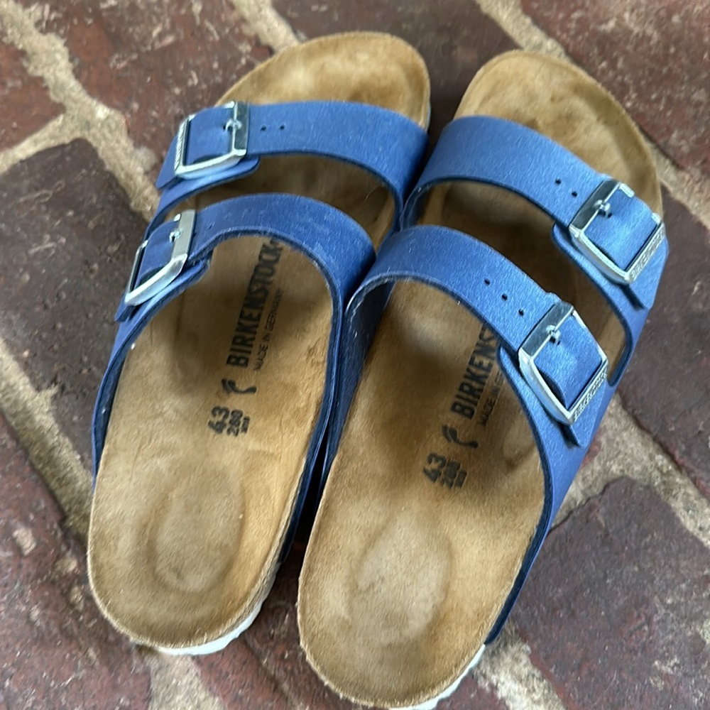 Birkenstock Arizona Sandal Blue Metallic